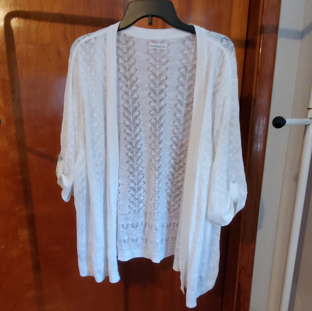 Ivory over sweater